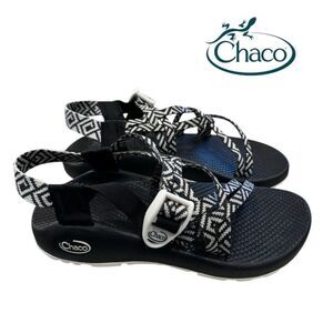New Chaco Women's ZX/1 Classic Oragami Black Sport Sandals.6